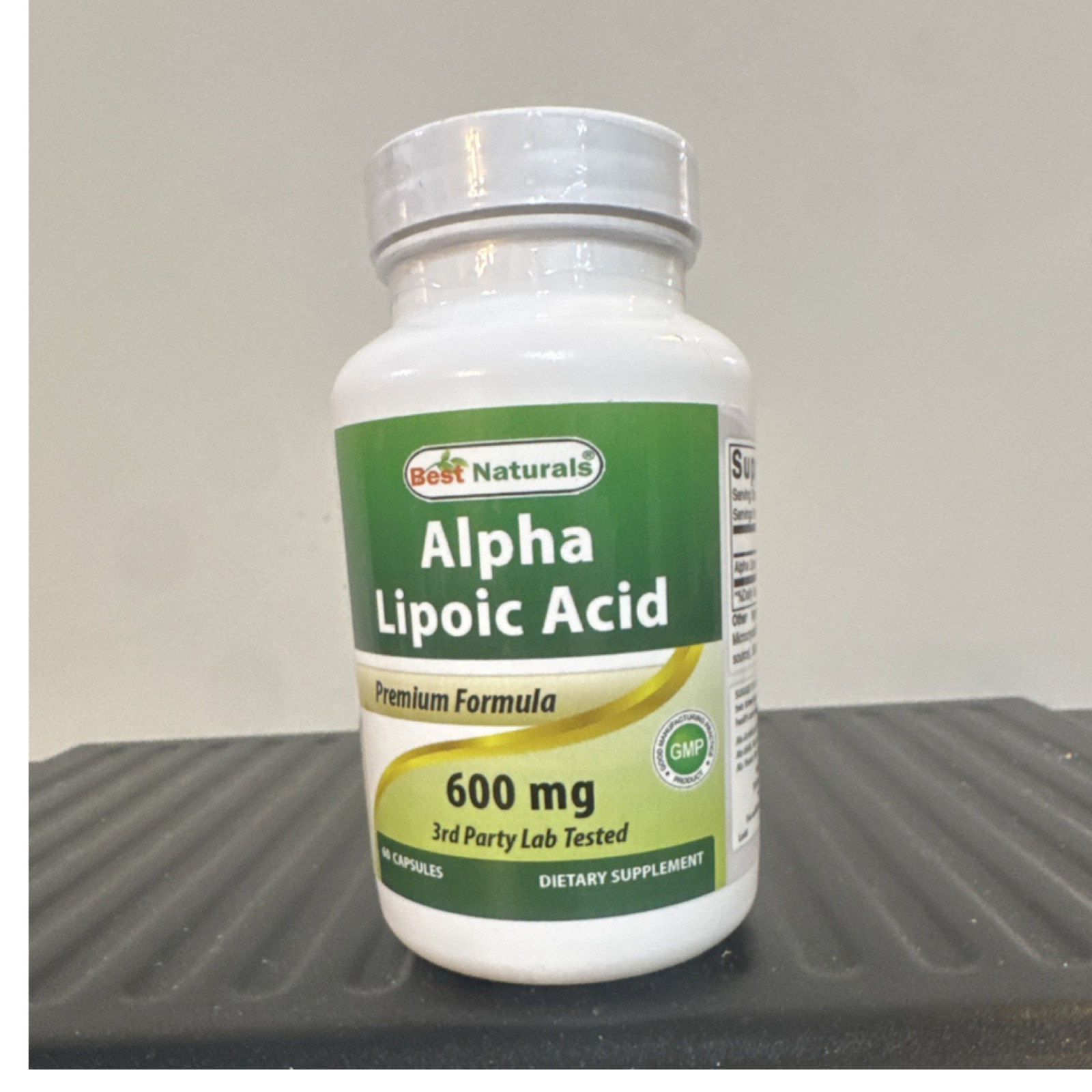 Best Naturals Alpha Lipoic Acid 600mg Antioxidant Vision/Nerve 60 Capsules