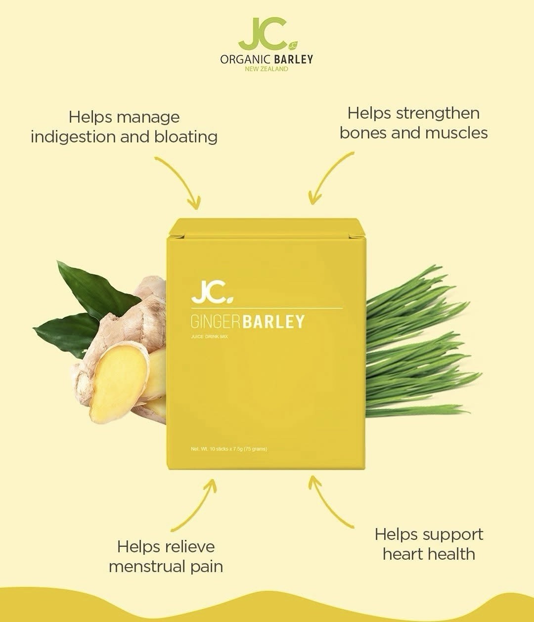 Jc Organic Barley Ginger
