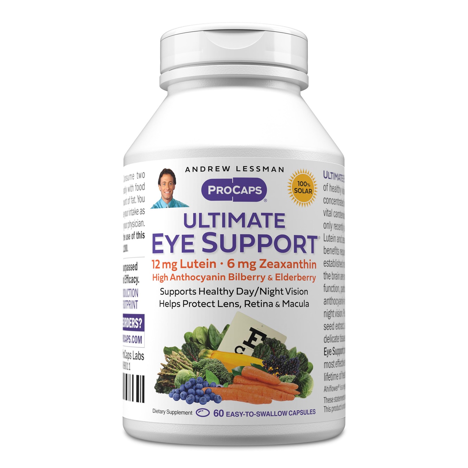 ANDREW LESSMAN Ultimate Eye Support 60 Count (Pack of 1), Without Astaxanthin