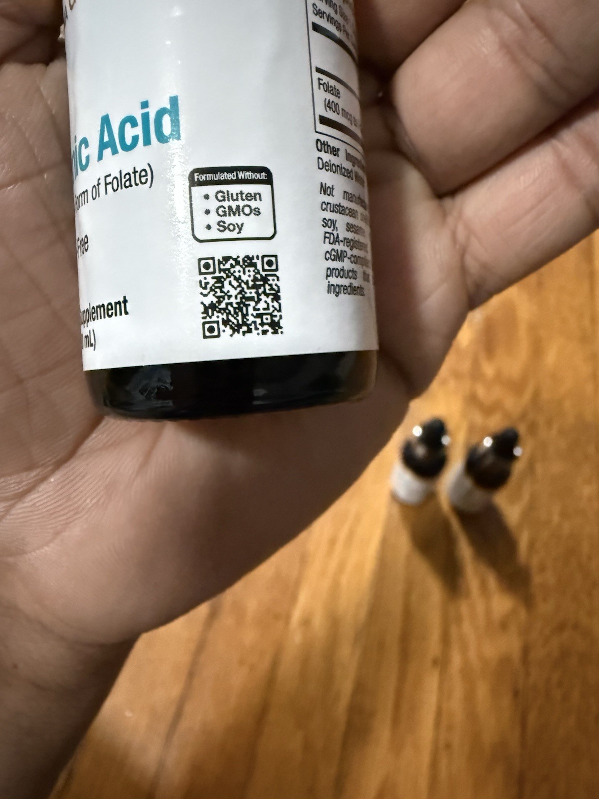 California Gold Nutrition Folinic Acid Liquid Alcohol-Free 400mcg 1 fl oz 5 Pack