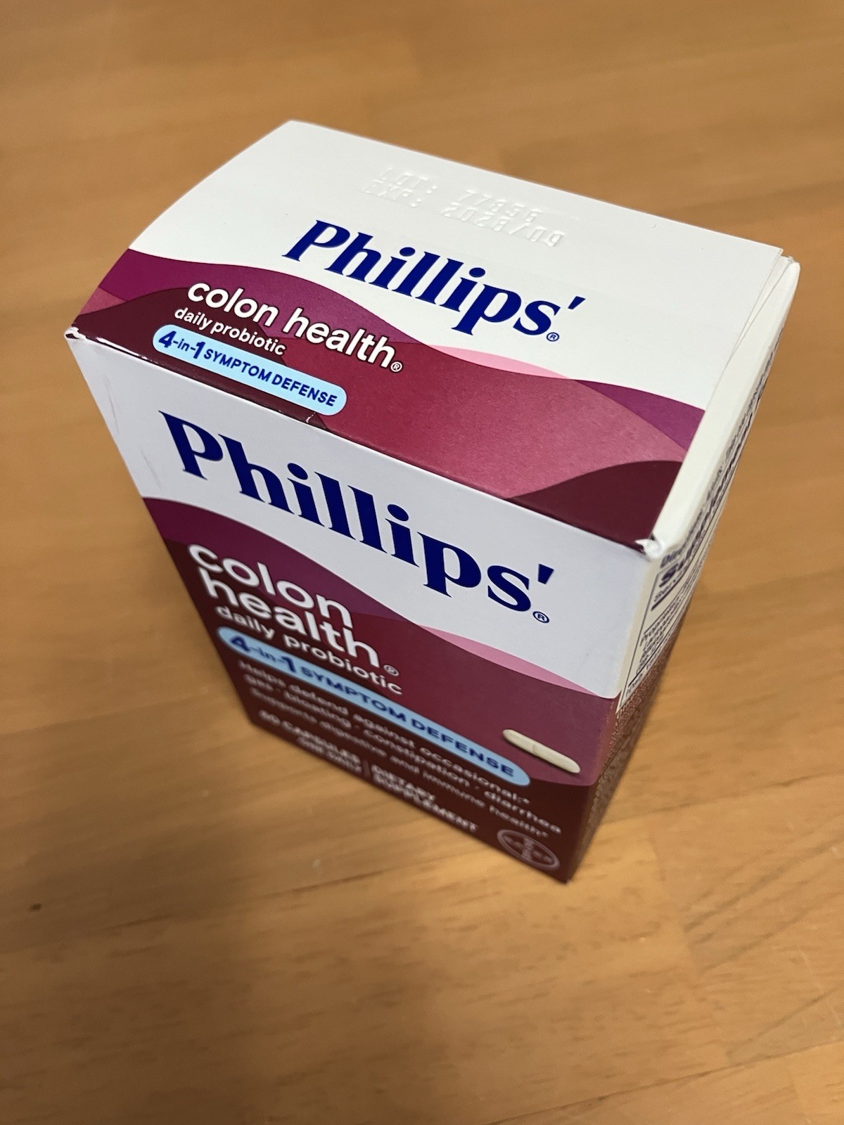 Philips Colon Health Daily Probiotic Capsules 4-in-1 Symptom Defense, 60 Count