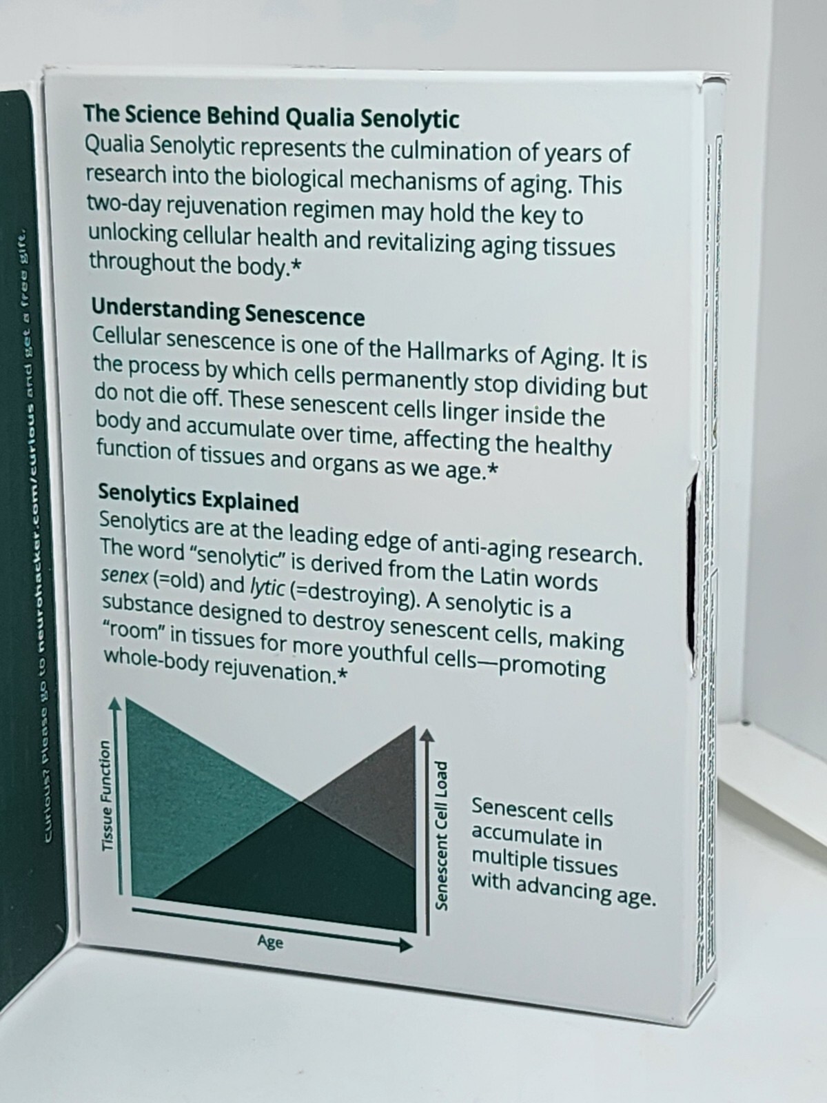 QUALIA Senolytic Optimized Aging Supports Youthful Cellular 12 Caps Exp 08/2026
