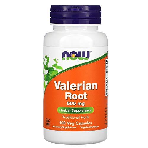 NOW FOODS Valerian Root 500 mg 100 Veg Capsules