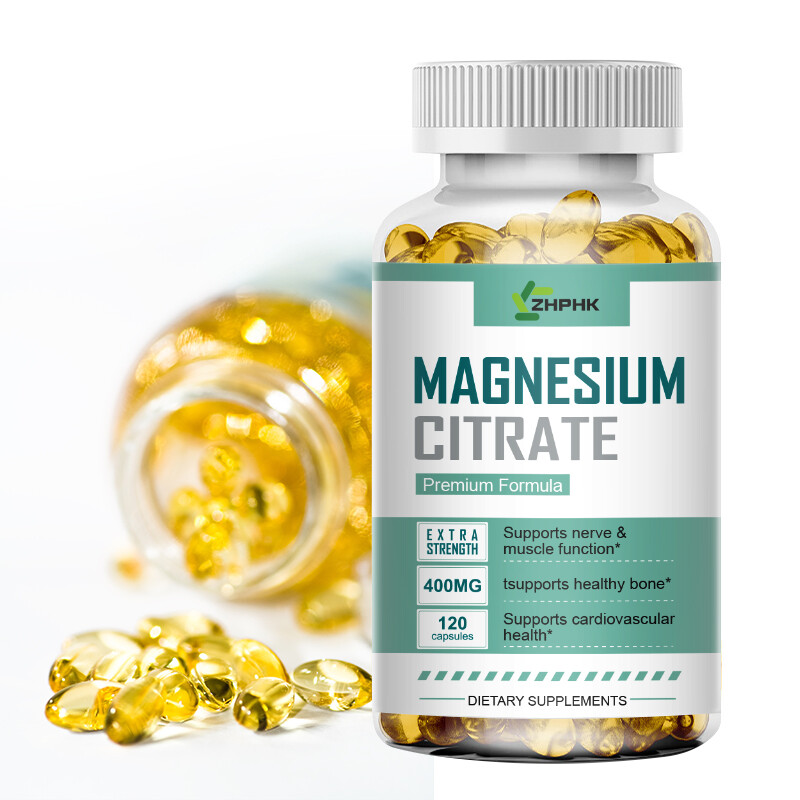 120pcs Magnesium Citrate- Brain & Nervous System,Healthy Bone Dietary Supplement