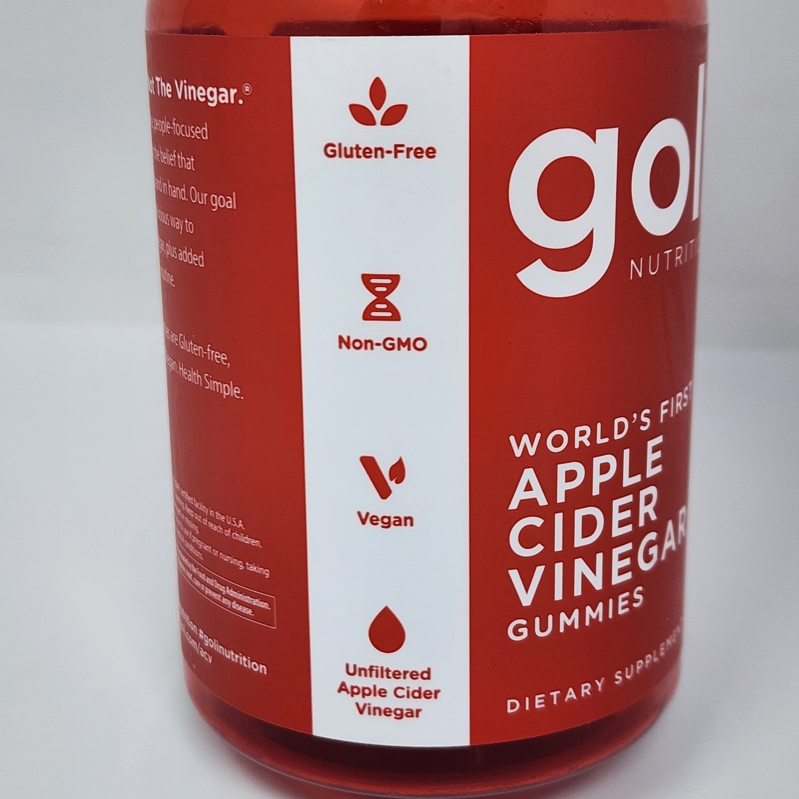 Goli Nutrition Apple Cider Vinegar Gummies 60 Per Bottle (3 Pack) Exp 03/2027