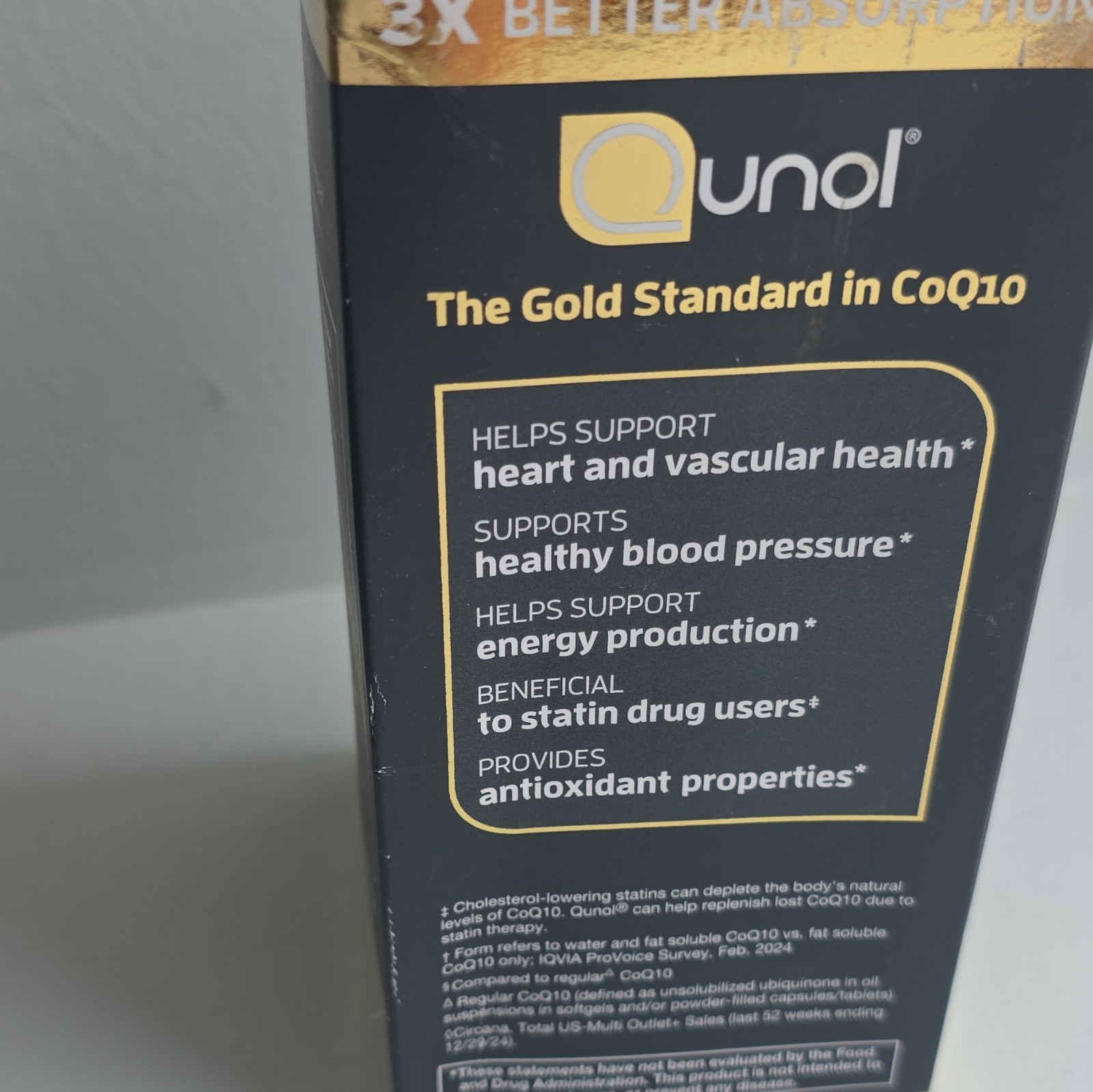 Qunol Ultra CoQ10 100mg 120 Softgels Heart Health Energy Clinically Tested