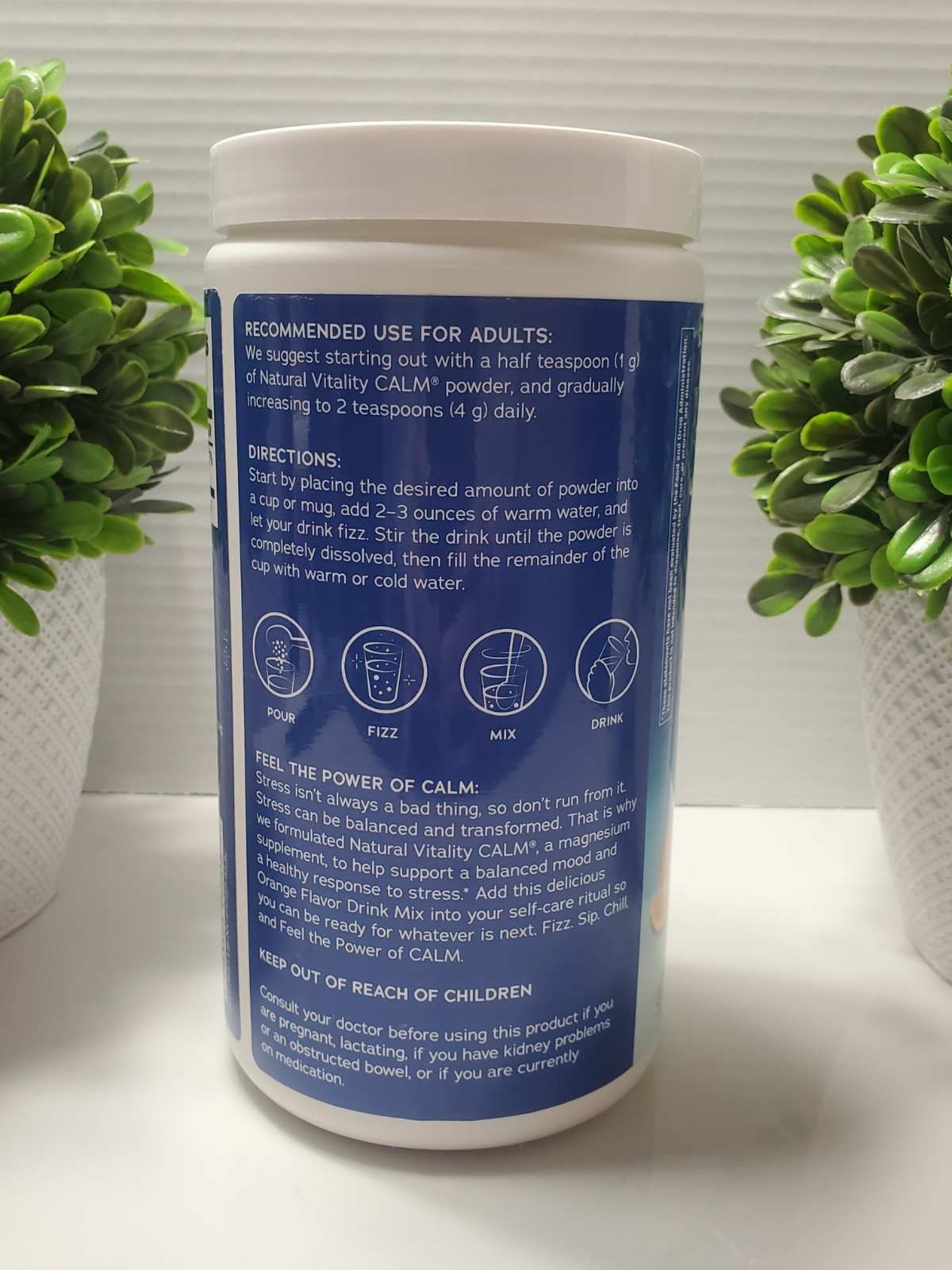 Natural Vitality Calm Magnesium Supplement Orange Flavored (16 oz)🍊 06/2027
