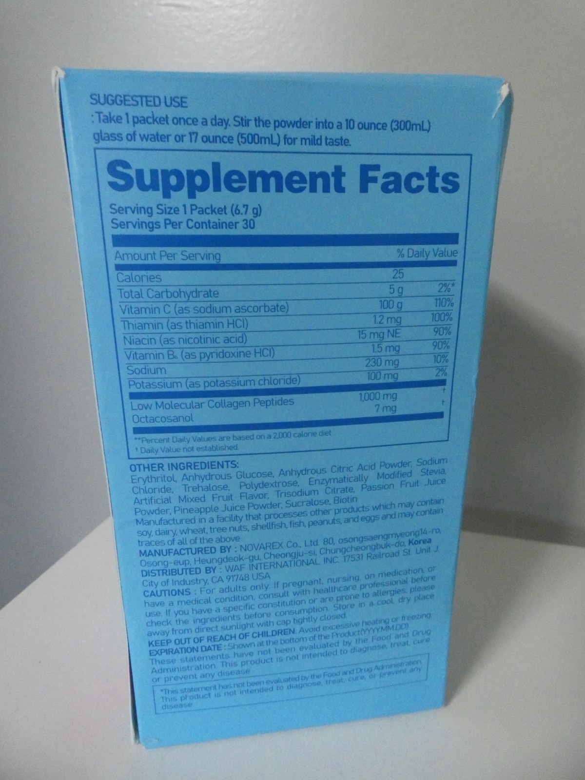 NewTree Ever Collagen Vital New 30 Pack Electrolyte Drink Mix Packets 09-26