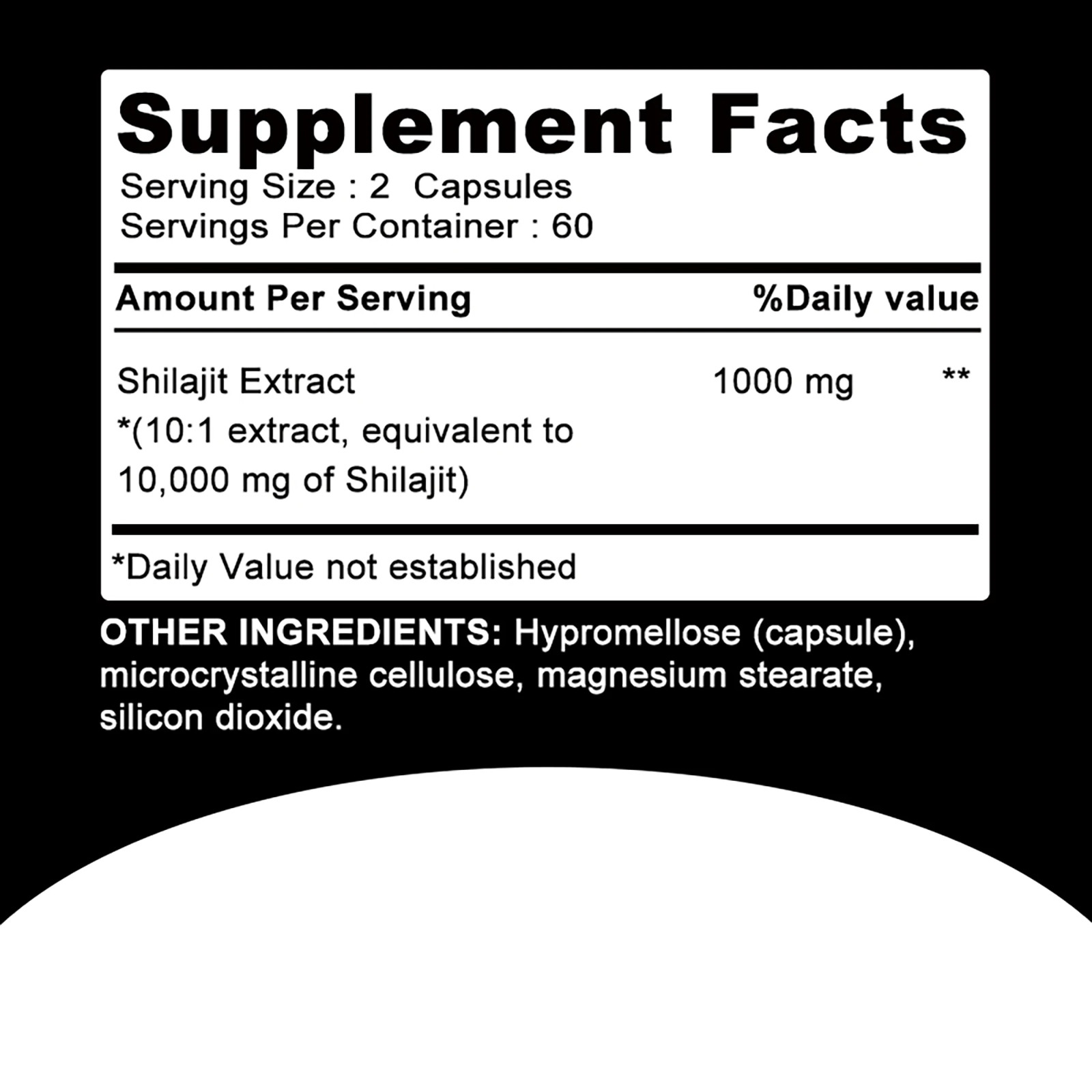 Shilajit Supplements – Enhance Nutrient Absorption & Relieve Stress – 120 ct