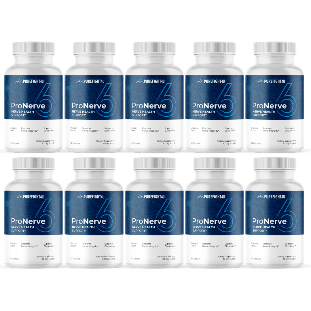ProNerve 6 Nerve Health Supports Circulation Supplement Capsules 10 Bottles