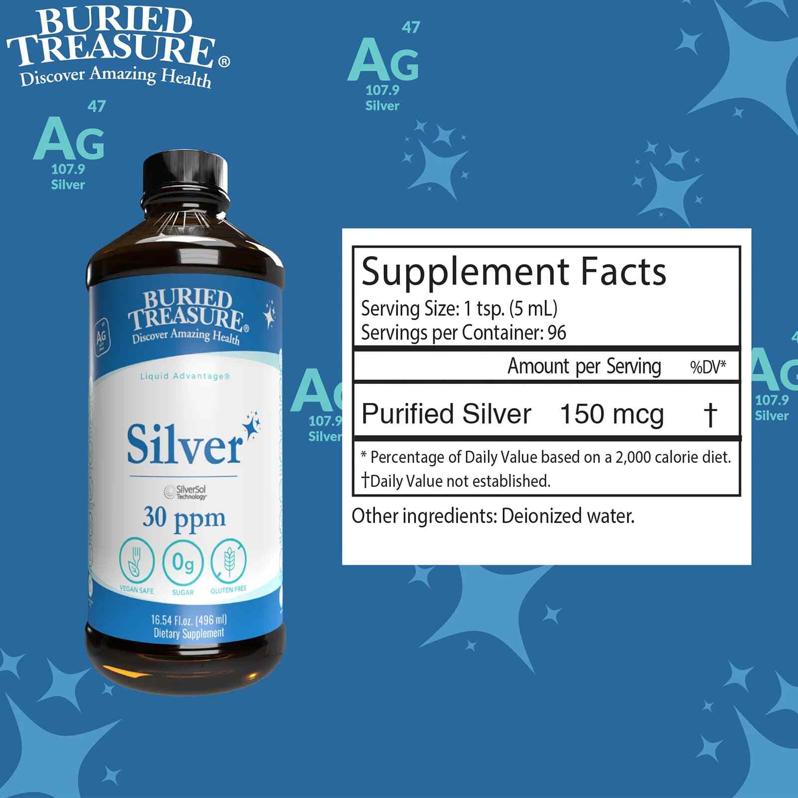 Buried Treasure Silver Immune Support 16 fl oz