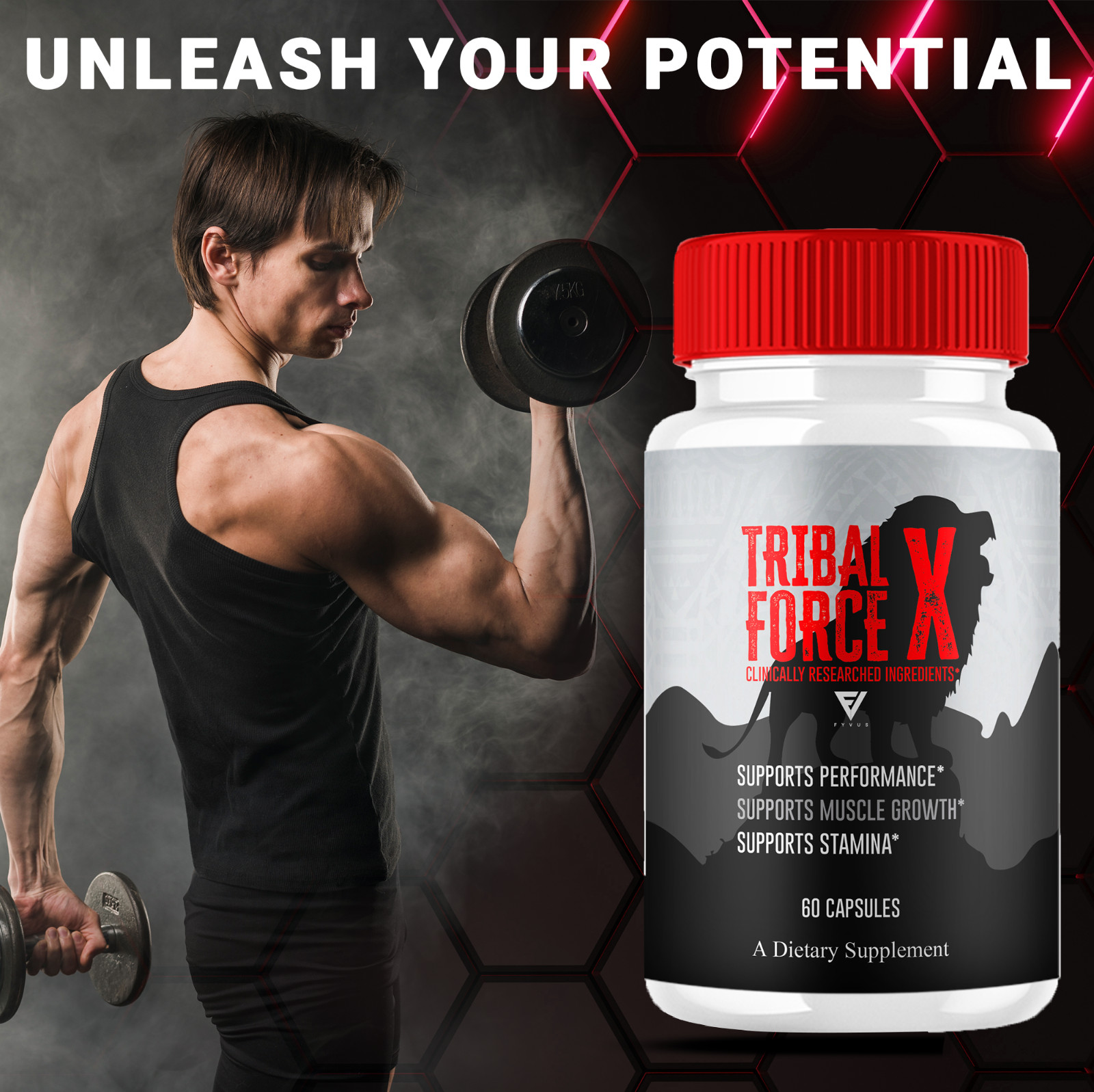 (2 Pack) Tribal Force X Capsules, TribalForceX Performance Pills (120 Capsules)