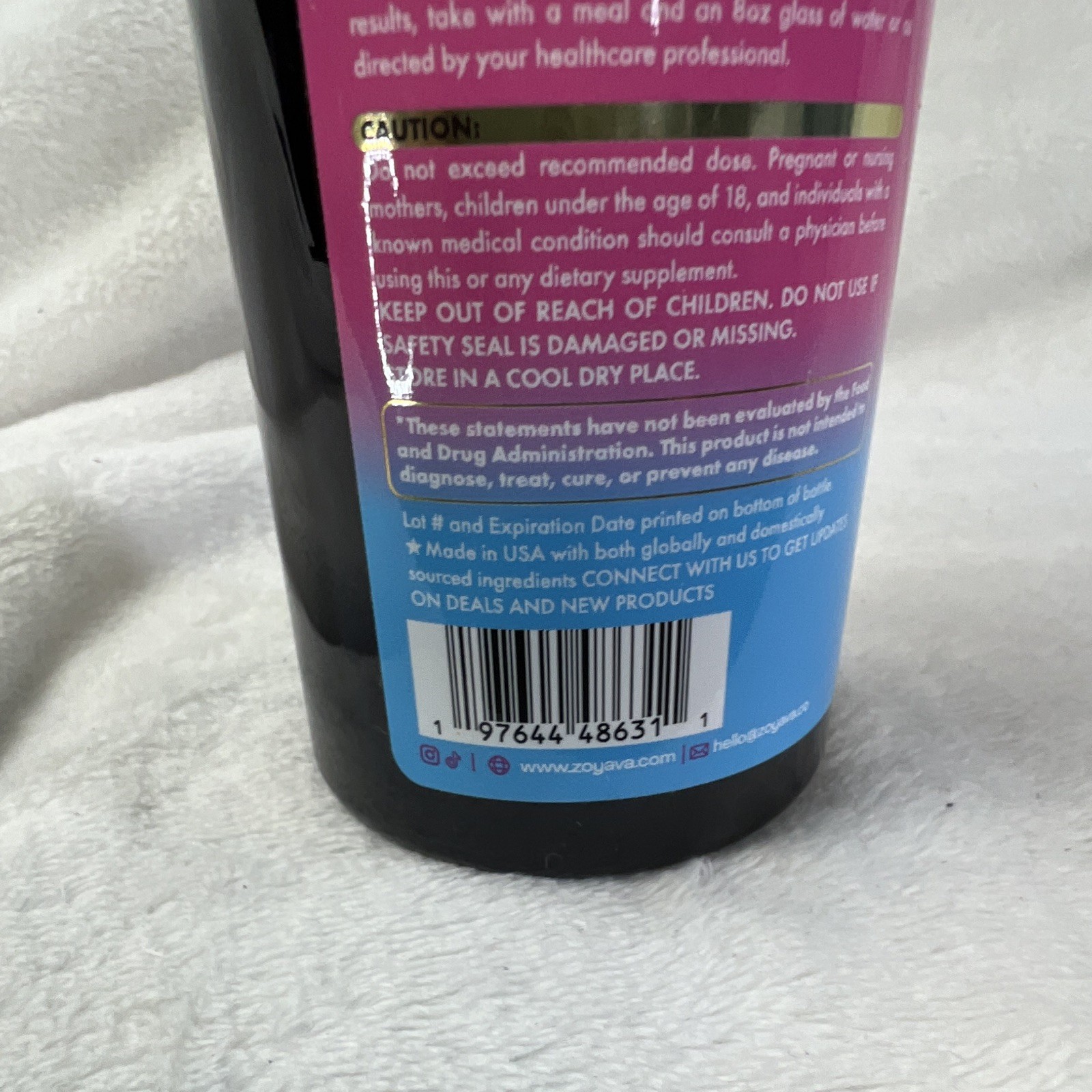 Zoyava Collagen Types I II III V & X + Biotin Keratin HA Vit C 90 Capsules USA
