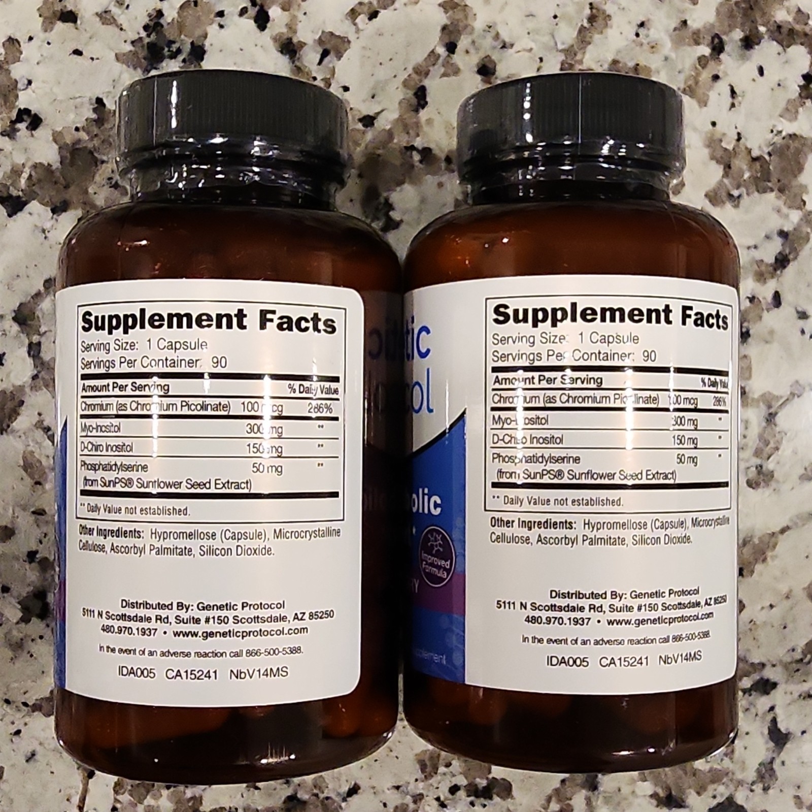 Genetic Protocol DCI Metabolic Support+ Inflammatory 90 Capsules, 2 Bottles