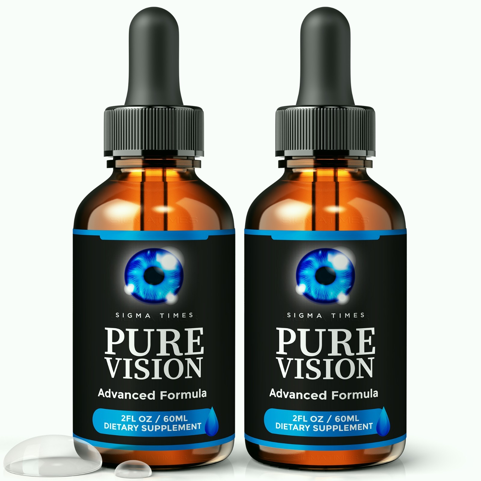 Pure Vision Drops – Oral Drops for Eye Health & Vision Support – 2 Pack