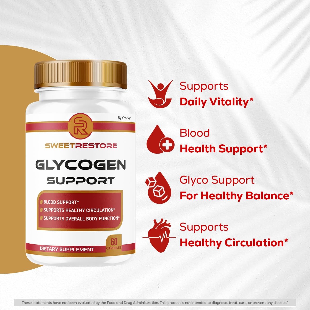 (2 Pack) Sweet Restore Glycogen Support – Official 60 Count (Pack of 2)