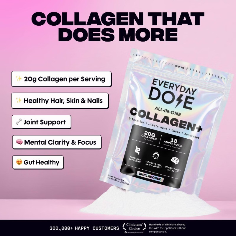 Everyday Dose Collagen Bag Powder – 9.33oz/ 13 servings