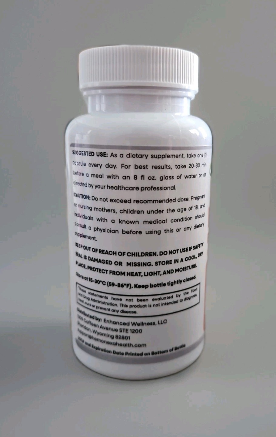 HemoNEXA Energy Support Capsules Gluten-Free Sugar-Free GMO-Free 30 Caps 6/27