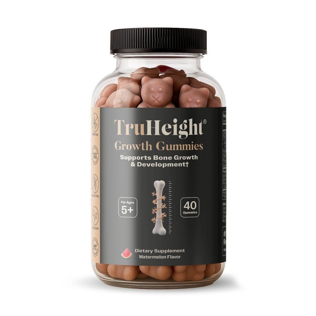 TruHeight Growth Gummies Watermelon Natural Growing Kids Teens Supplement 40 CT