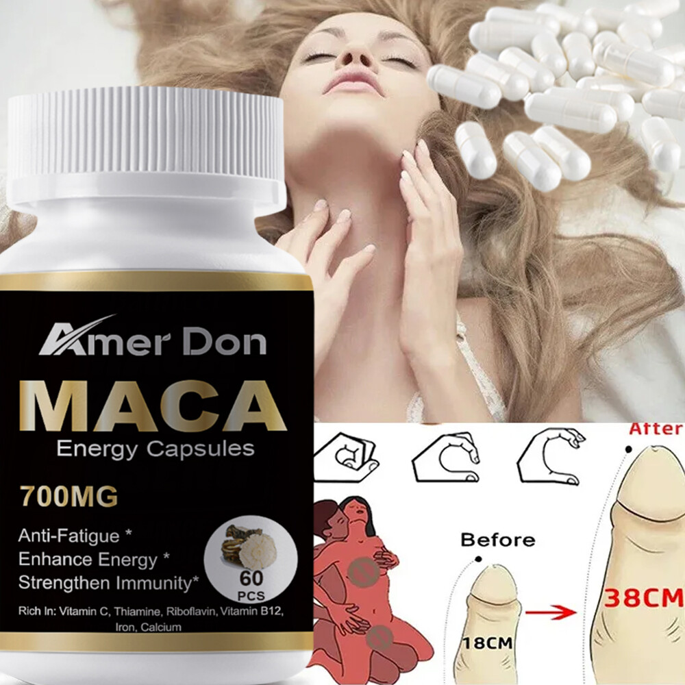 Maca Root 700mg Highest Potency Supports Desire Stamina Power Energy 60 Pills