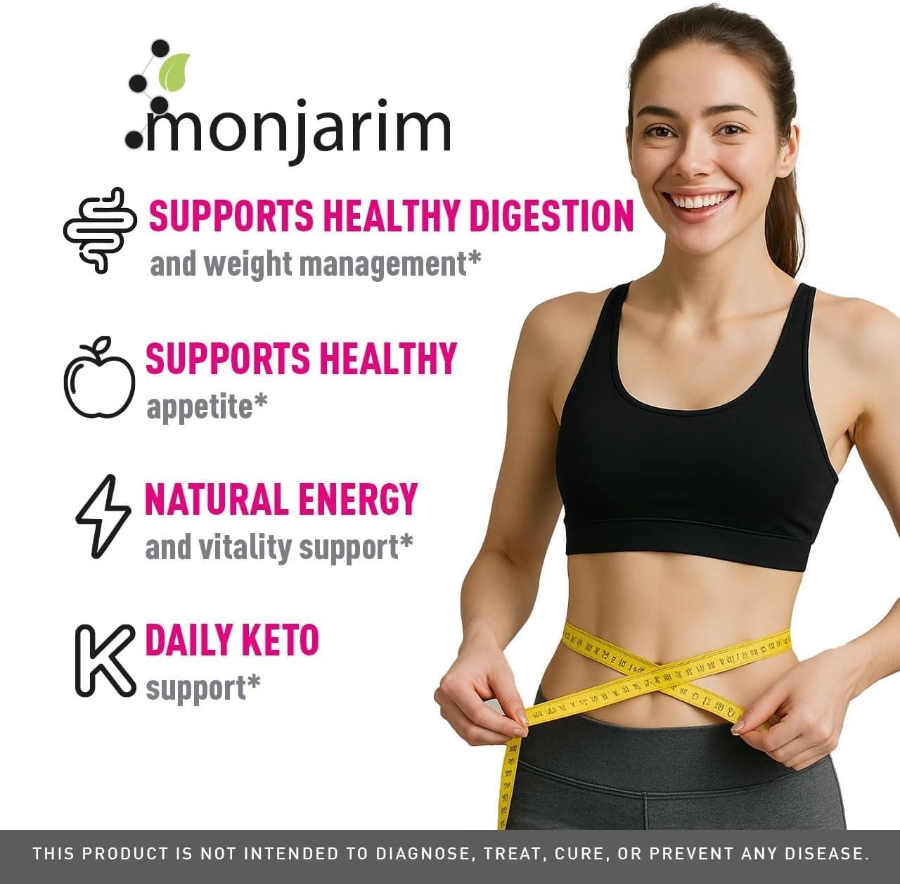 Valdivia Monjarim 180 Capsules 3 Pack Dietary Supplement Made in USA Metabolism