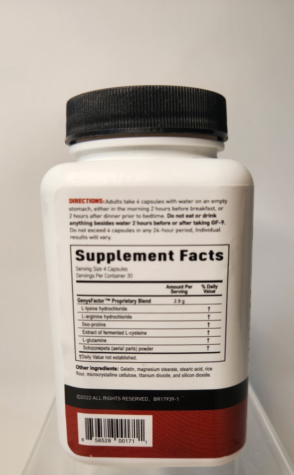 Sealed Novex Biotech GF-9 Supplement , Muscle, Energy, 120 Capsules Exp: 08/2026