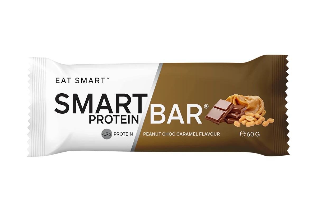New Smart Protein Bar Peanut Choc Caramel 60g x 12 Bars by Smart Diet Solutions