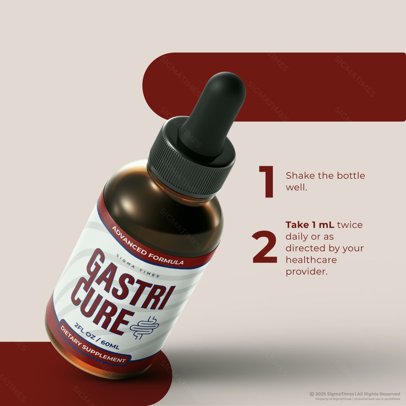 Gastri Cure Drops – GastriCure Natural Digestive Support and Comfort – 3 Pack