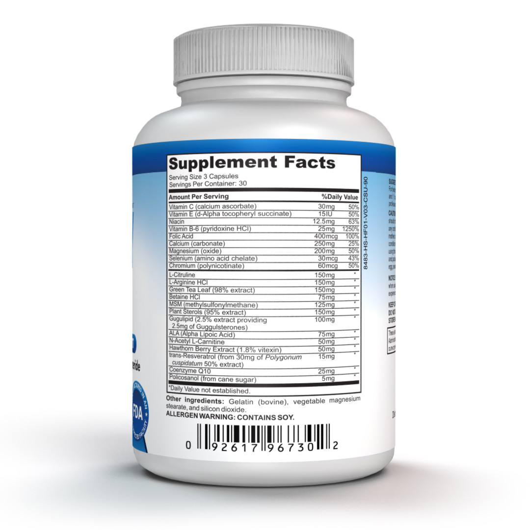 Heart Health and Artery Cleanse & Protect. Cholesterol Balancing Supplement