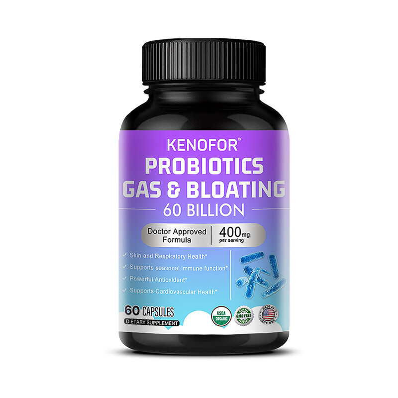 Probiotic Gas & Bloating Relief – 120 Capsules – Bacteria Colon Digestion