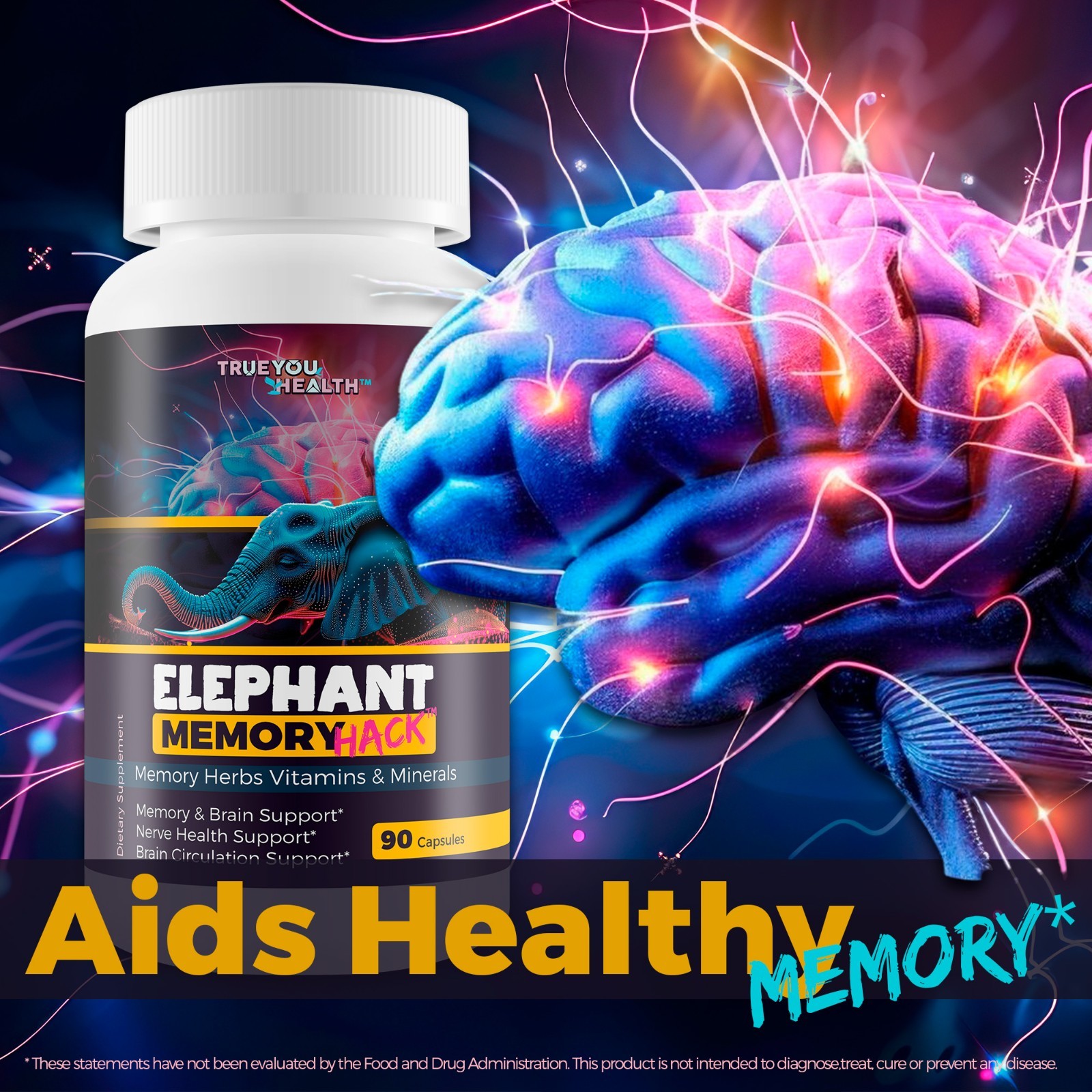 Elephant Memory Hack – Our Best Brain Supplement for Mental Alertness, Memory