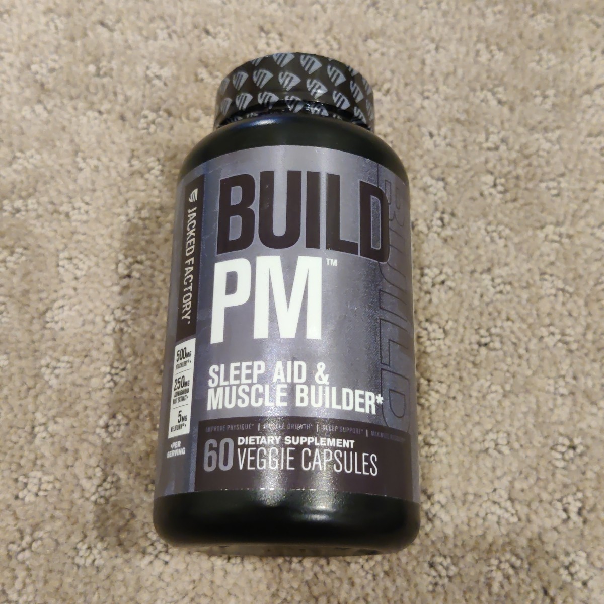 Build PM Sleep Aid & Muscle Builder – Muscle Recovery Supplement Exp 11/2026
