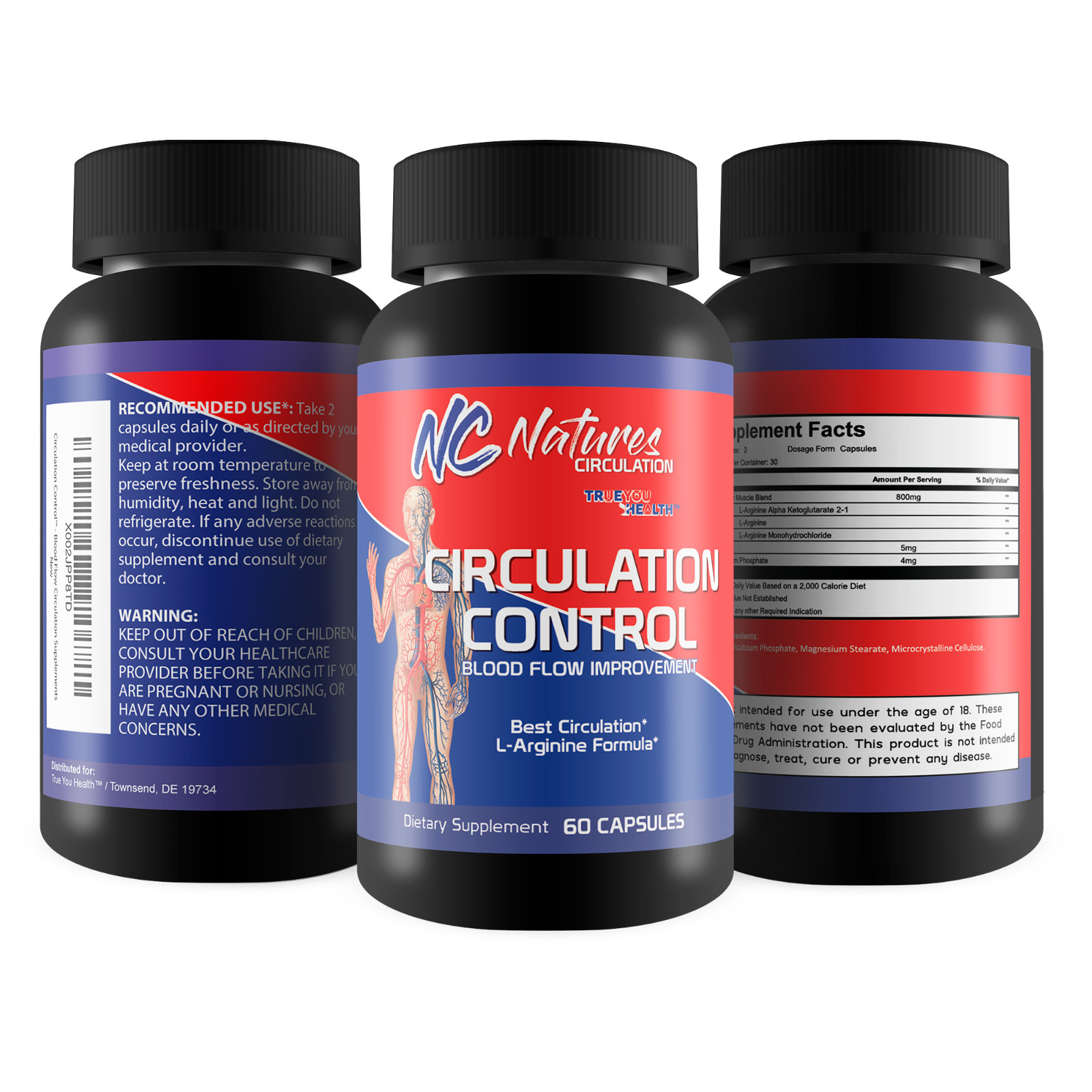 Circulation Control – Blood Flow Improvement – Body & Leg Circulation Supplement