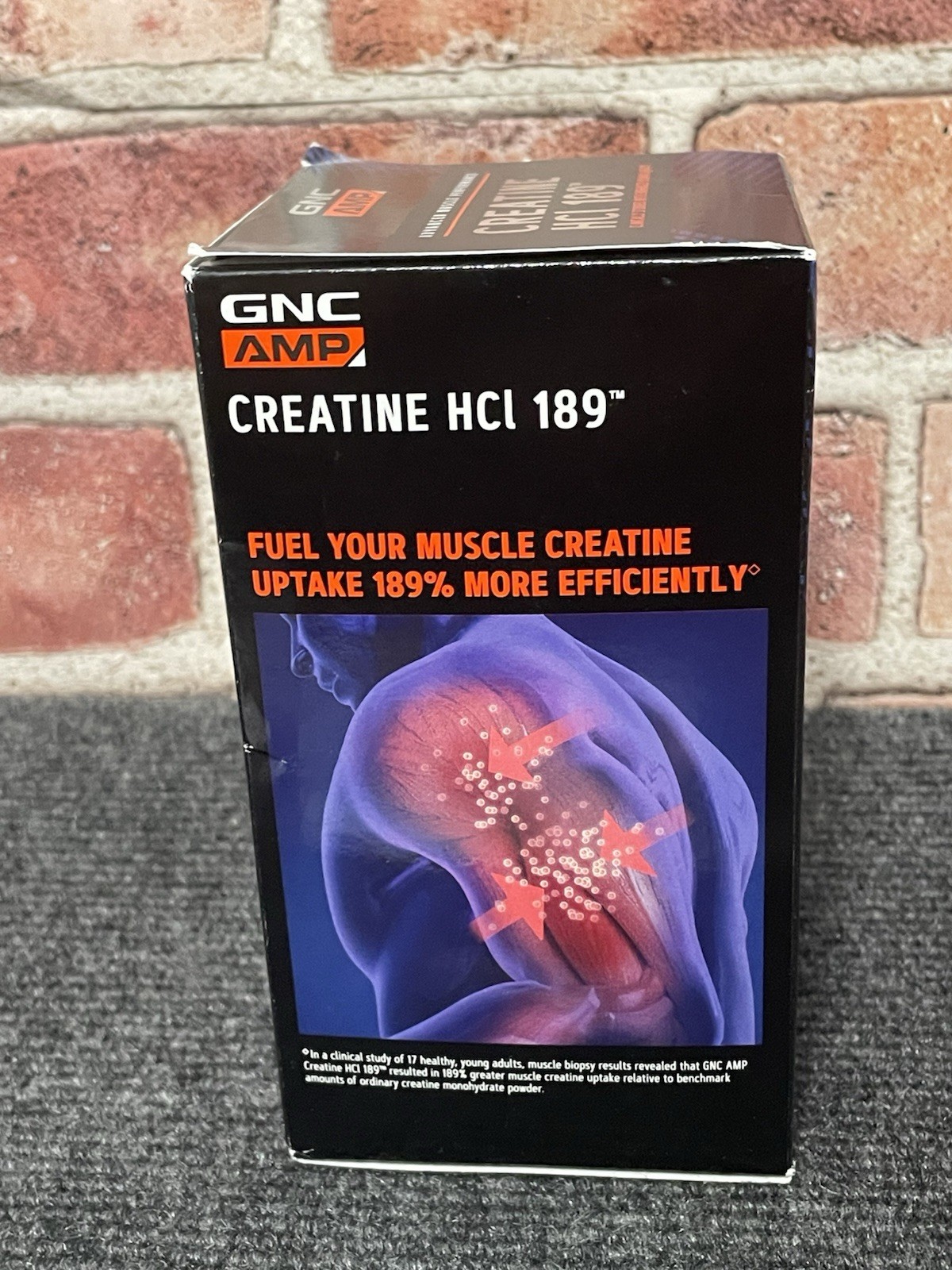 GNC AMP Creatine HCL 189 – Muscle Builder, Strength & Recovery:: 2 month supply