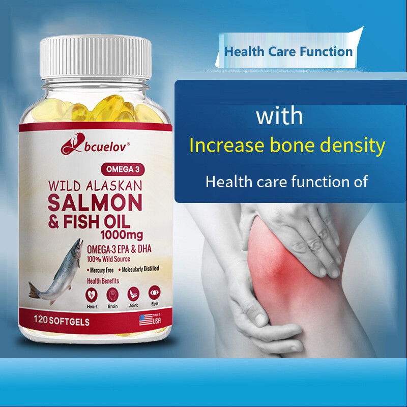Omega 3 Fish Oil 1000mg Caps 180mg EPA 120mg DHA with Vitamin E 30/60/120Caps