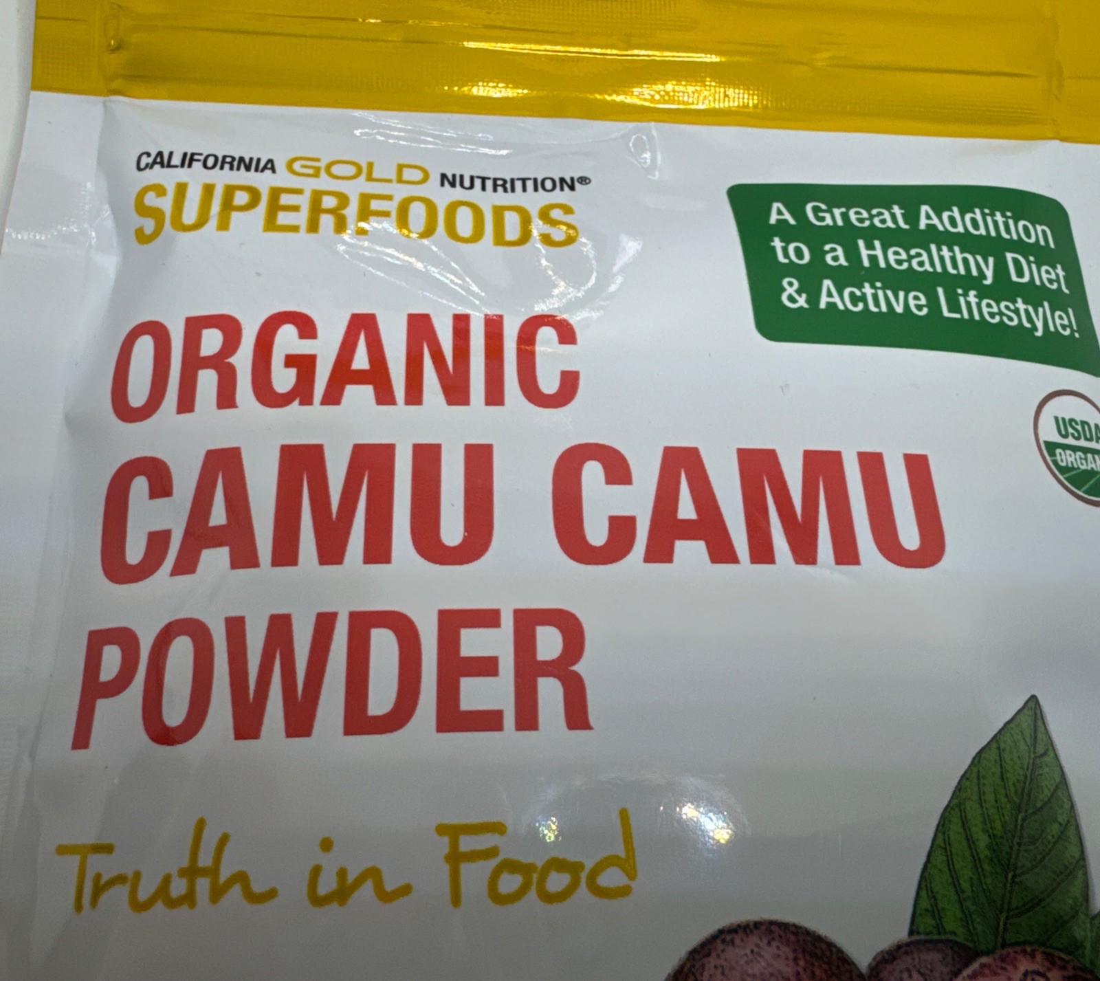 2XCalifornia Gold Nutrition Superfoods Organic Camu Camu Powder 114g Exp 06/2026