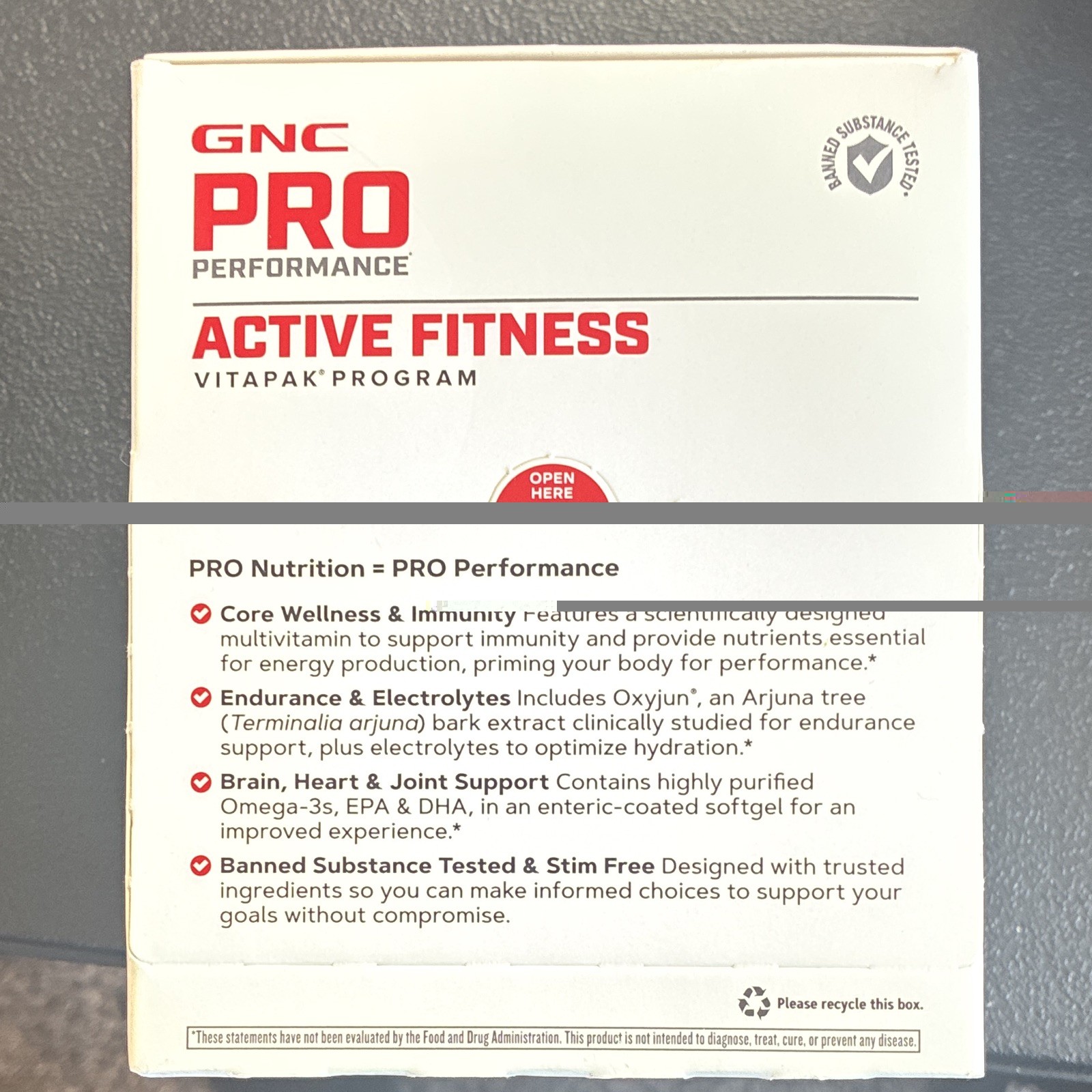 GNC Pro Performance Active Fitness Vitapak 30 Pk Gluten Free 221522 02/27