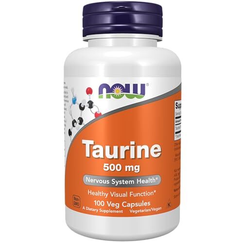 NOW FOODS Taurine 500 mg 100 Veg Capsules