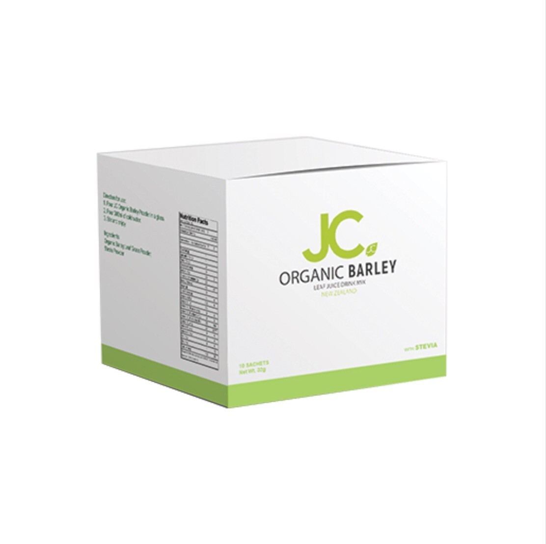 Bundled JC Organic barley Powder juice and JC Organic barley Capsules