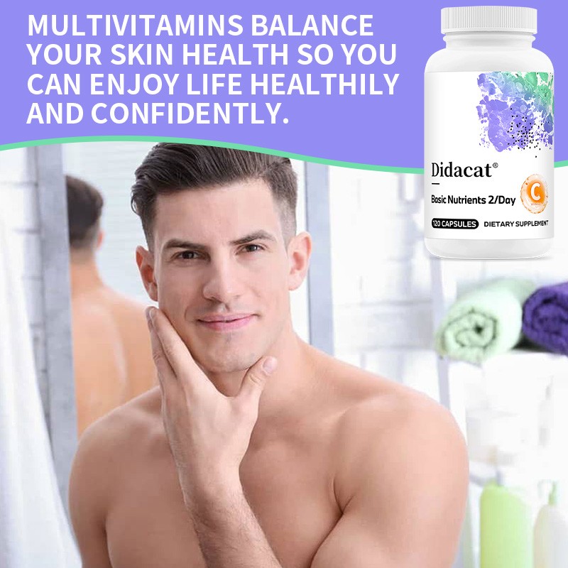 Multivitamin Daily | All-in-One for Immune, Skin & Energy, 30/60/120 Capsules