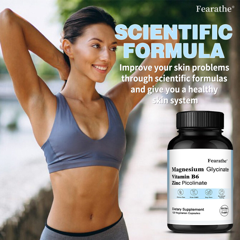 Zinc Picolinate + Magnesium Glycinate + Vitamin B6 | Immune System Support Caps