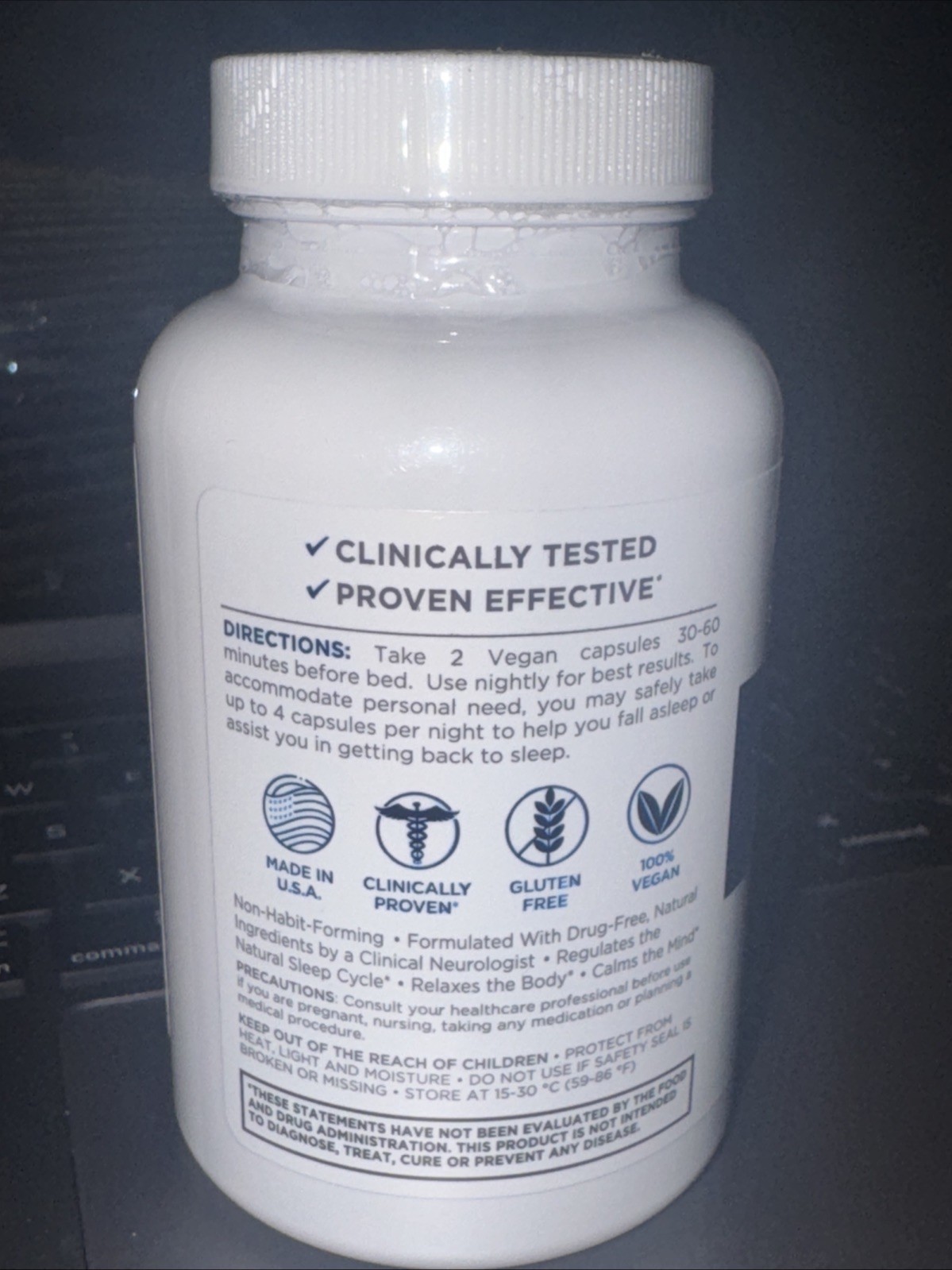 RELAXIUM SLEEP natural sleep support clinically proven 60 capsules ,New 🌹🍒