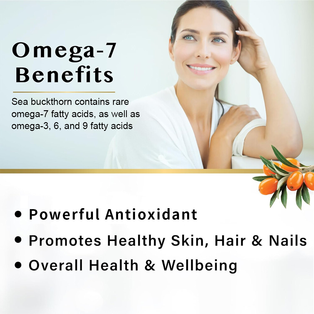 Organic Sea Buckthorn Extract 500mg – Weight Loss, Anti-Aging, Skin Health