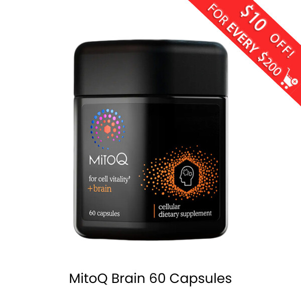 MitoQ Brain Health Support Focus Energy CoQ10 60 Capsules Ship from NZ
