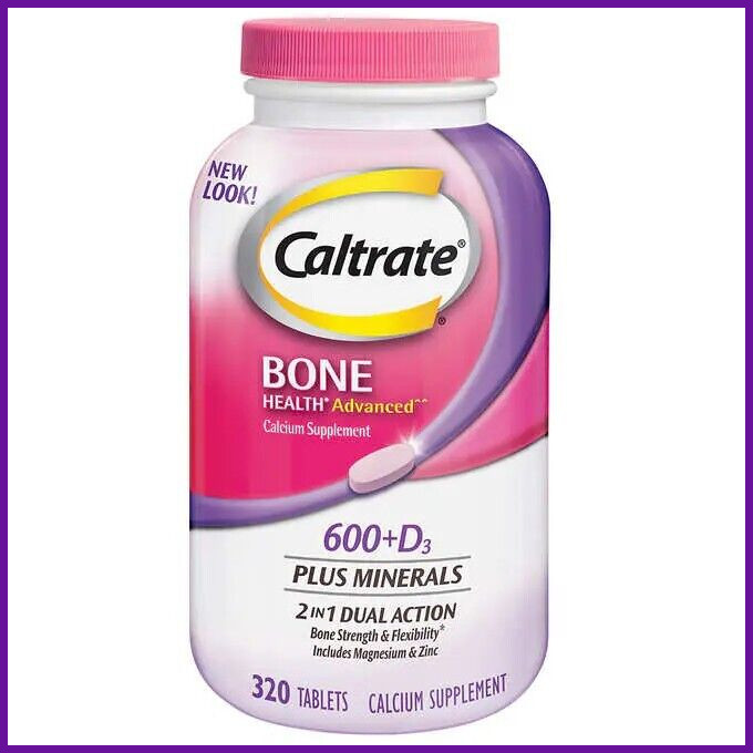Caltrate Bone Health Advanced 600 mg Calcium D3, Magnesium 320 Tablets EXP 2025+