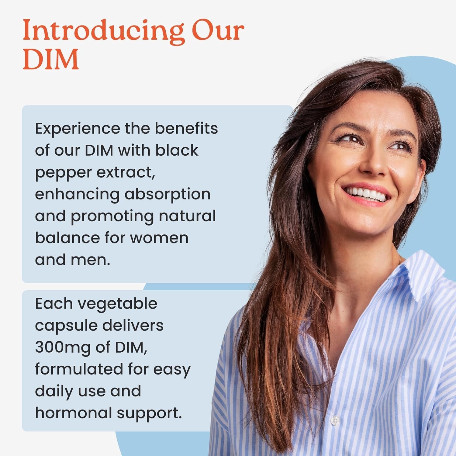 Naturals DIM Supplement 300mg Hormonal Acne Pills for Men Women 120ct Exp:09/26