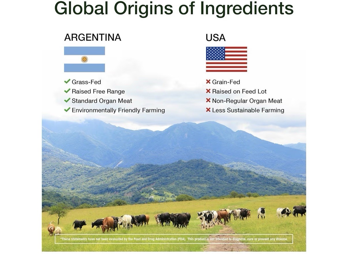 2 Pack KTD BIOLABS Grass Fed Beef Organ Pasture Raised Supplement