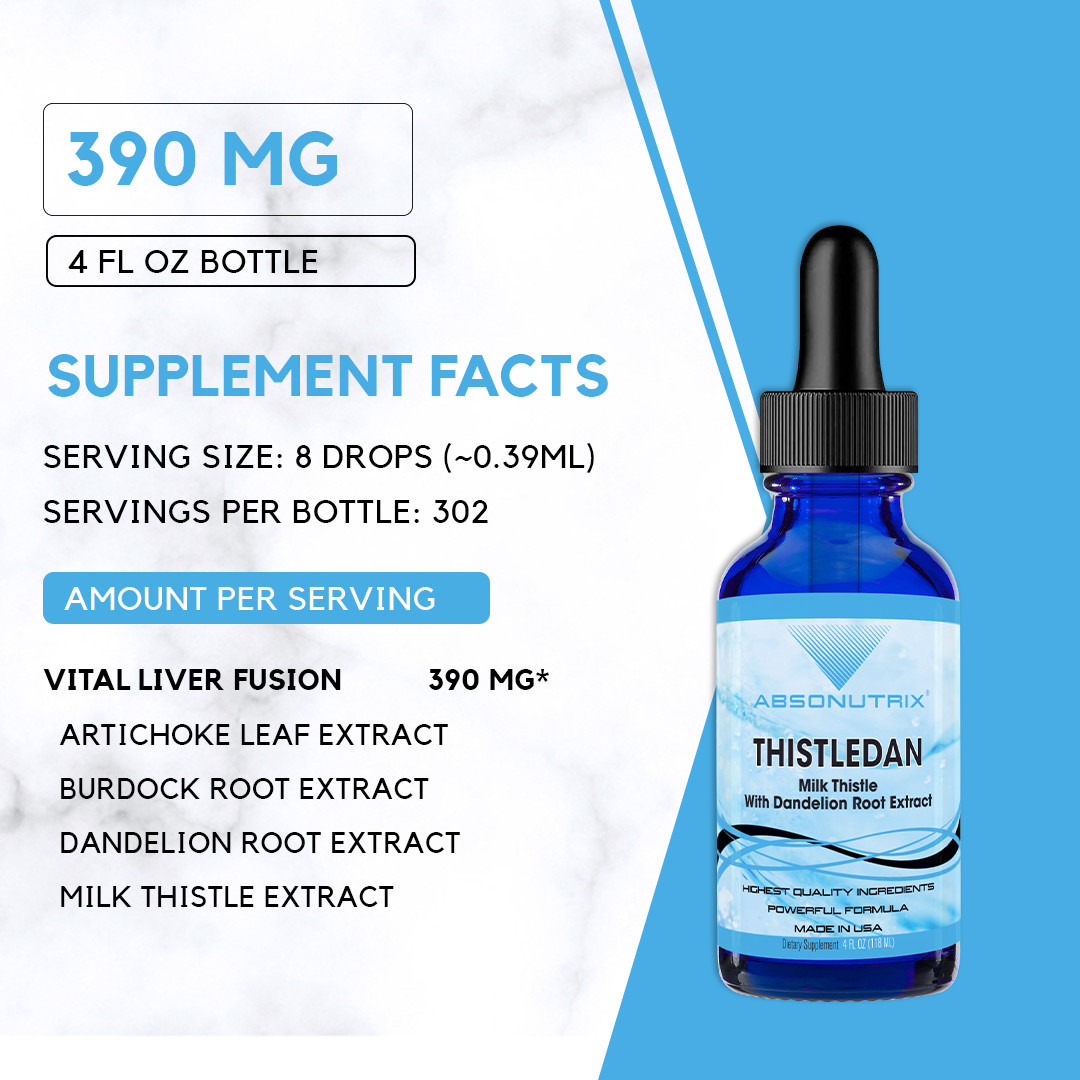 Absonutrix Thistledan, 390 mg, 4 FL OZ Liquid, 302 Servings, Made in USA