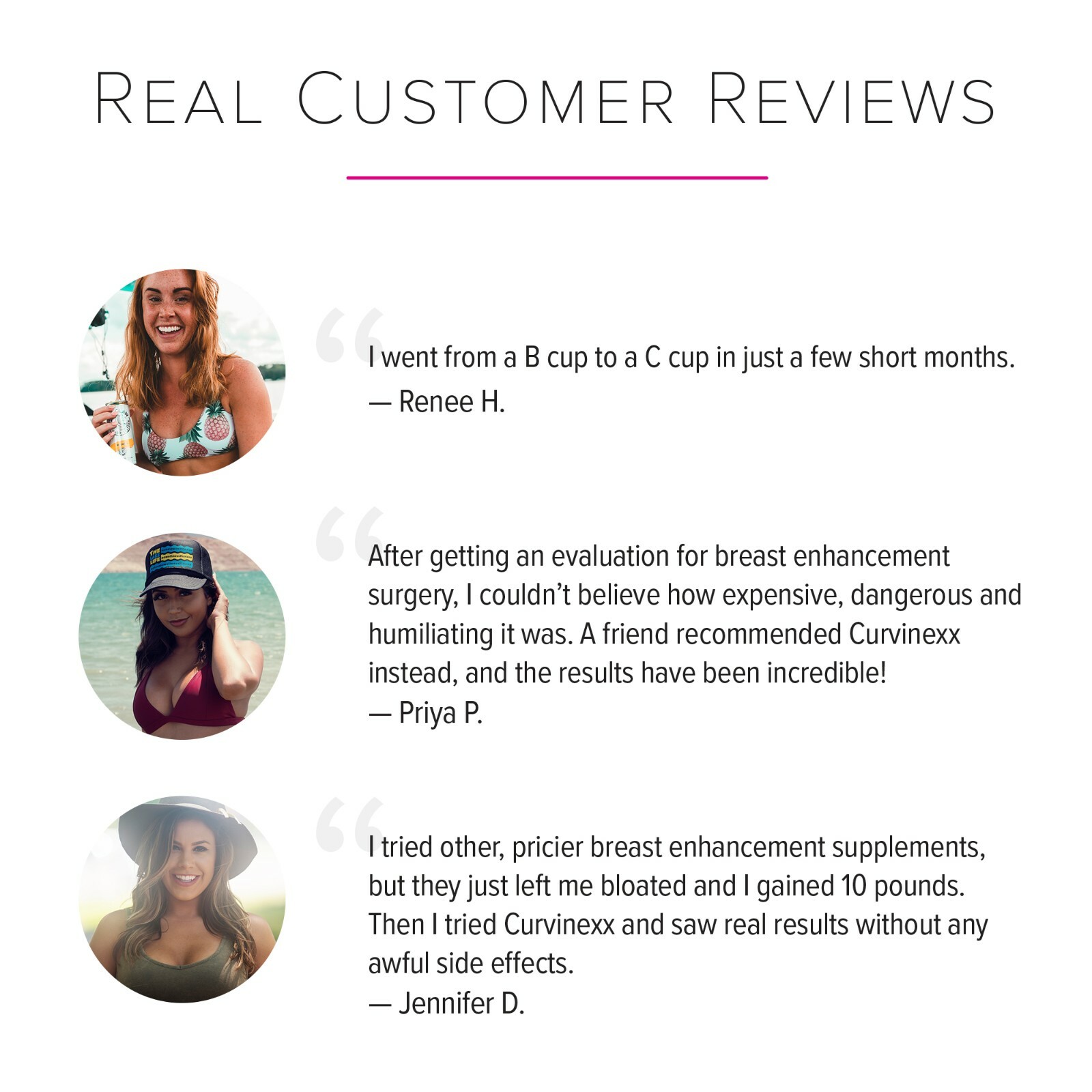 Curvinexx Breast Enhancement & Growth Formula, Natural, Safe & Effective 60 caps