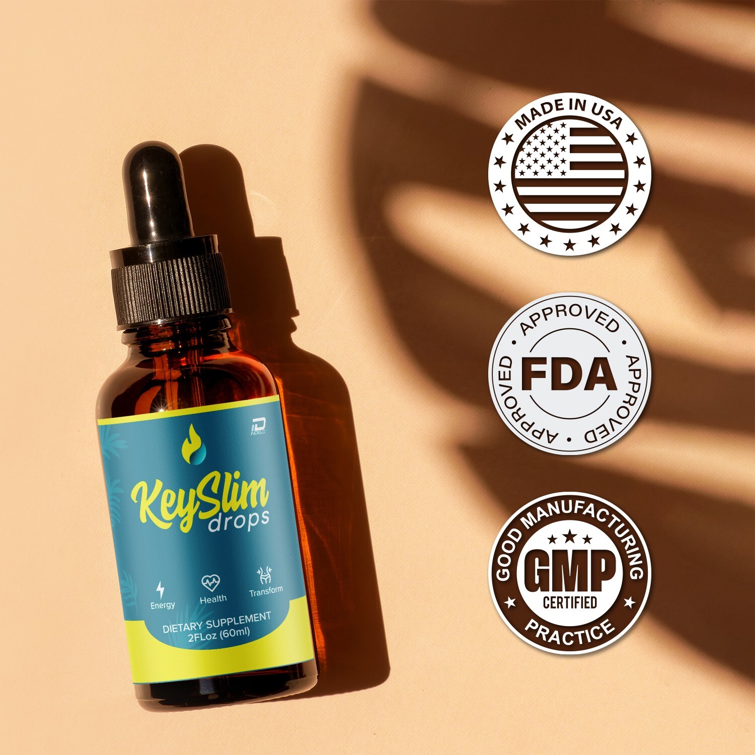 (1 Pack) KeySlim Metabolism Drops Liquid Supplement-Key Slim Weight Management